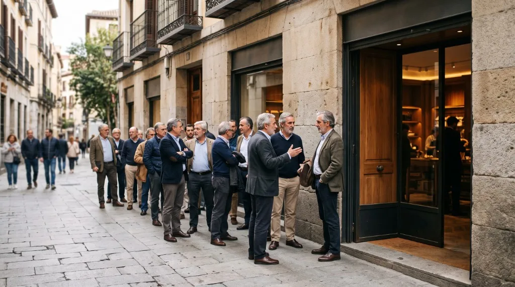 Personas mayores de 50 años en la calle, compartiendo el día a día